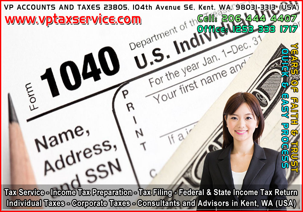 individual tax returns Seattle wa income tax filing state tax return filing kent seattle wa usa