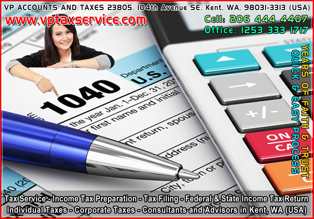 individual taxes kent wa, tax consultation kent wa seattle tax service in convington usa